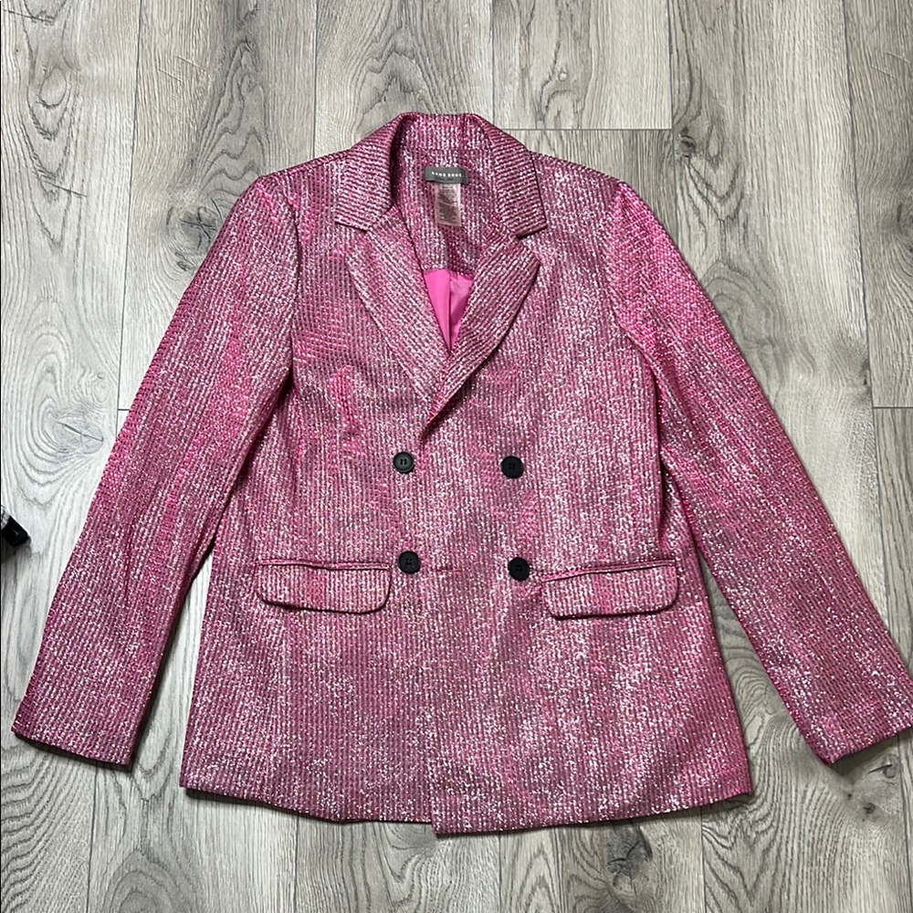 Sans Souci Pink Blazer with Notched Lapels